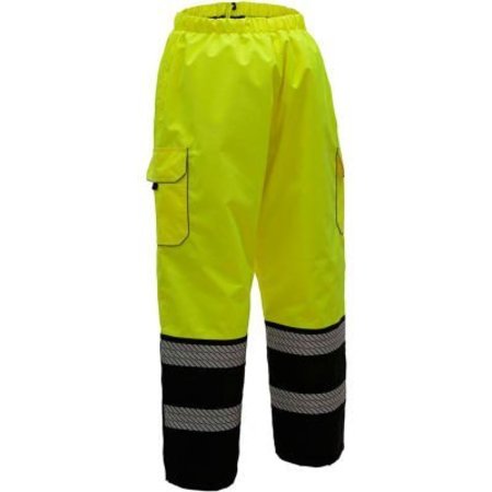 GSS SAFETY GSS Safety 8711 Quilted Pants, Class E, Lime/Black, L/XL 8711-L/XL